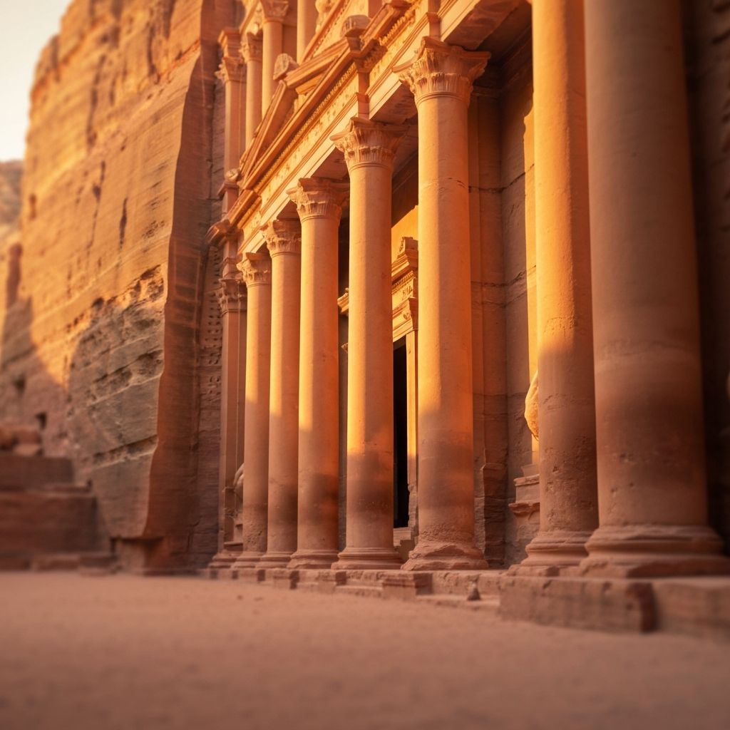 أعمدة البتراء الأثرية