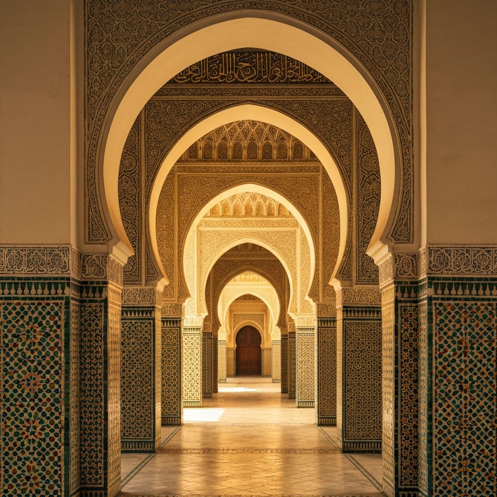 ممر مقوس بالزخارف الإسلامية